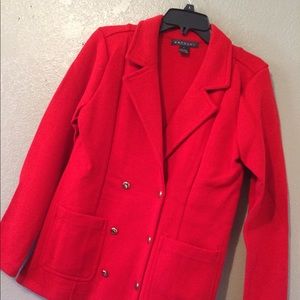 Red double breasted blazer/jacket
